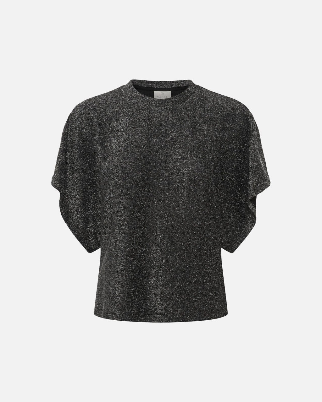 KAFFE Topp Rebecca T-shirt - Silver black glitter