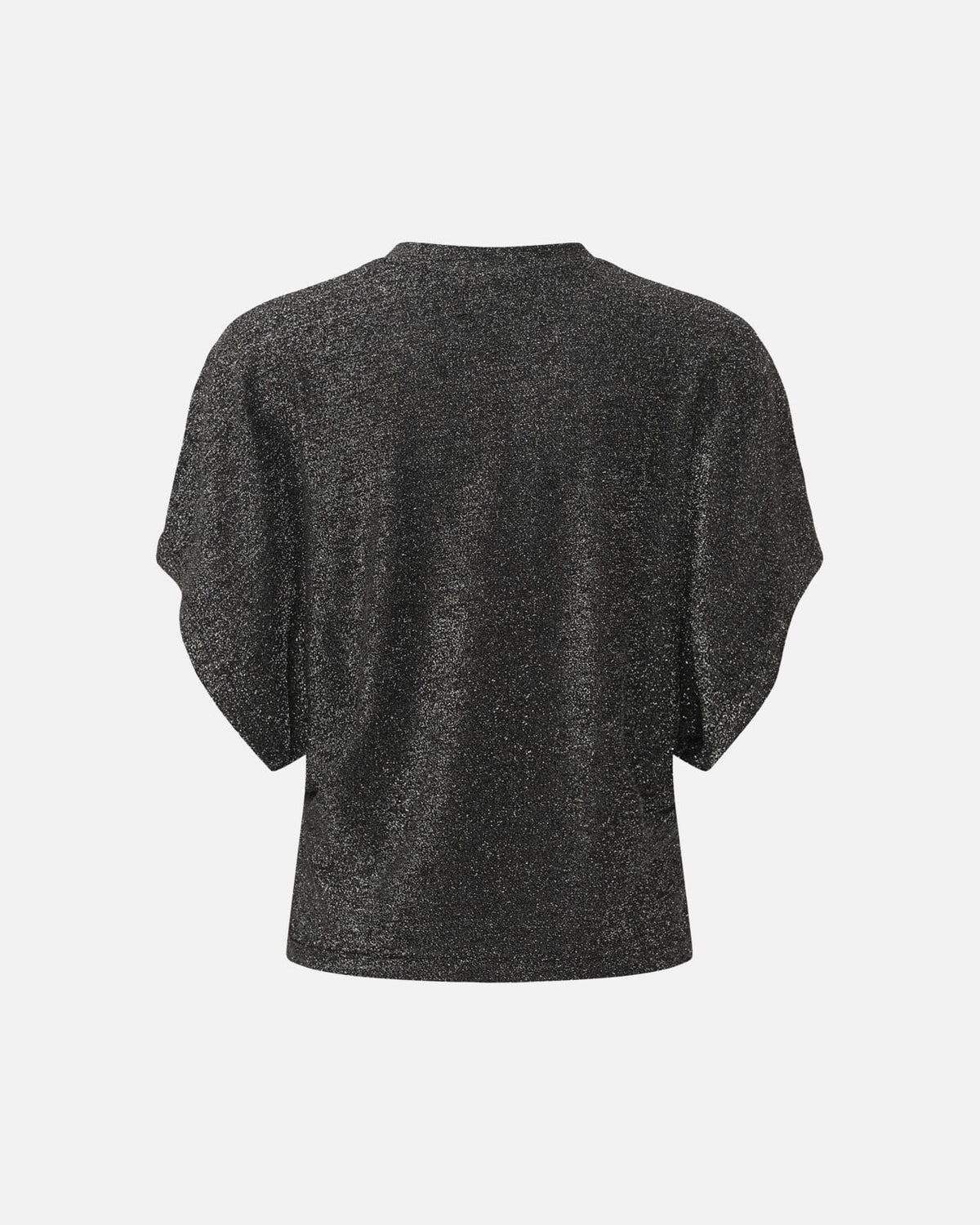KAFFE Topp Rebecca T-shirt - Silver black glitter