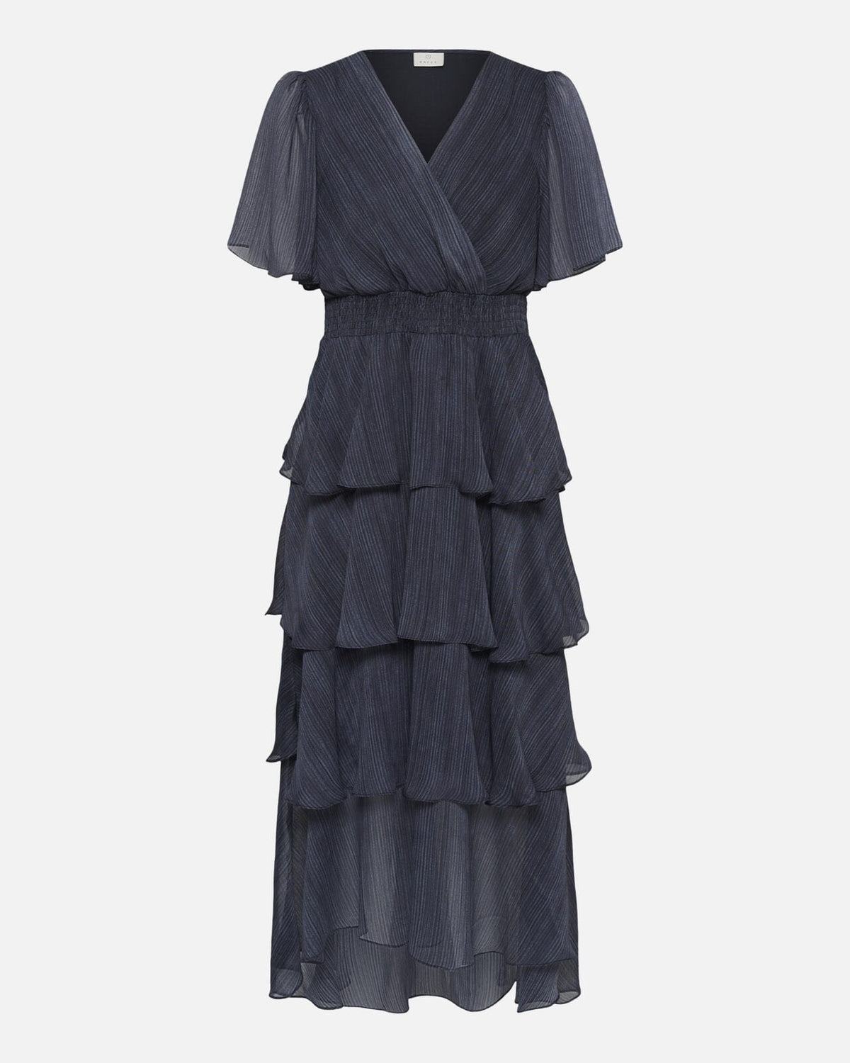 KAFFE Maxikjole Louisa - Blue Blurry Stripe