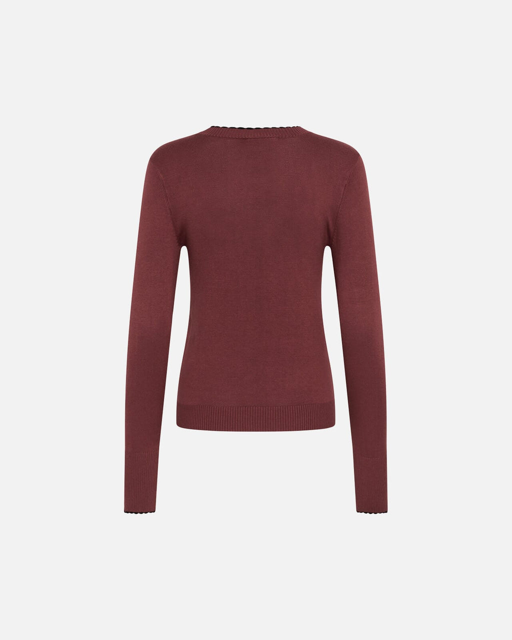 KAFFE Genser Lizza Knit Pullover - Port