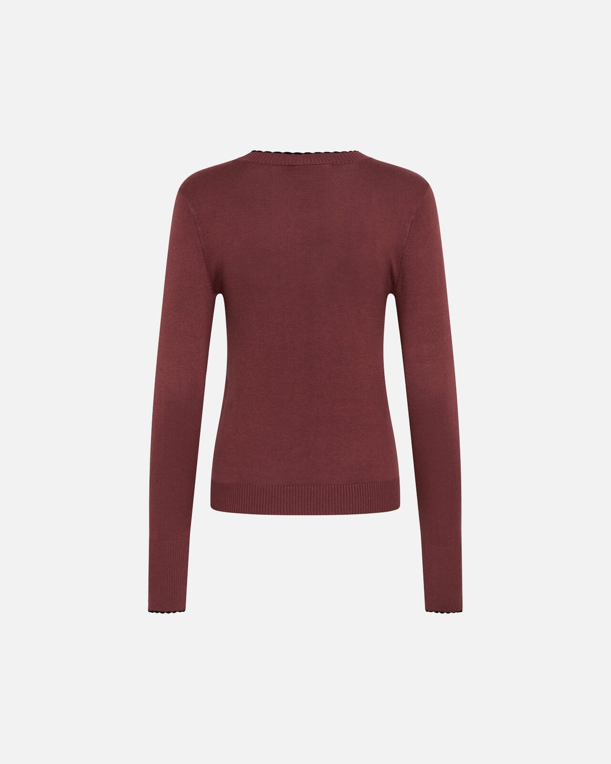 KAFFE Genser Lizza Knit Pullover - Port