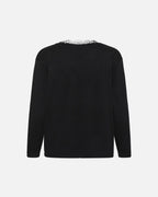 KAFFE Genser Lizza Lace - Black Deep