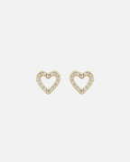 Snö of Sweden Øredobber Valentina Small Earring - Gold/ Clear