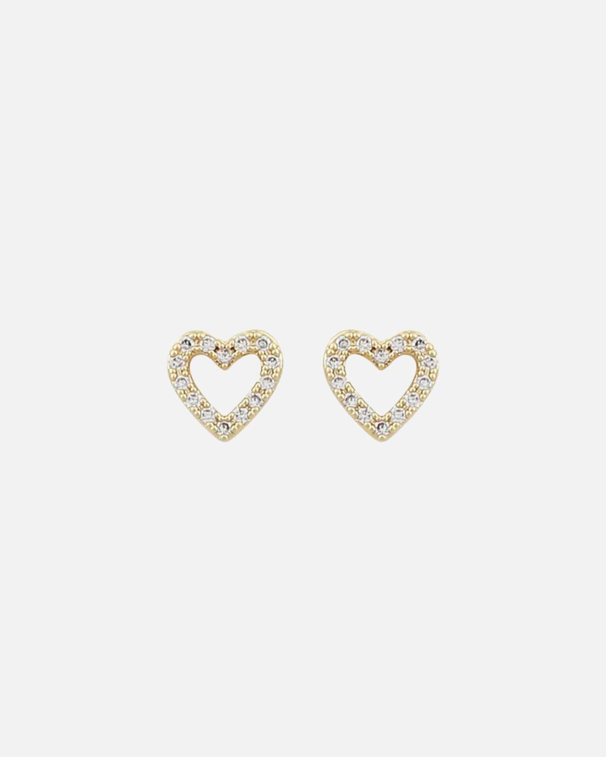 Snö of Sweden Øredobber Valentina Small Earring - Gold/ Clear