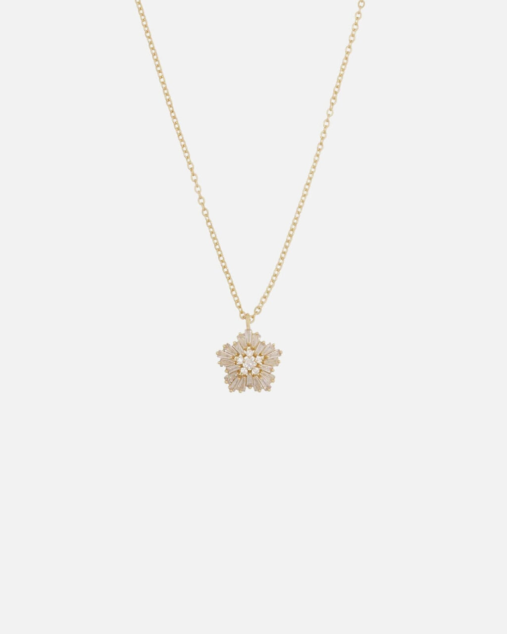 Snö of Sweden Kjede ICON Small Pendant Crystal Necklace 45cm - Gold/ Clear