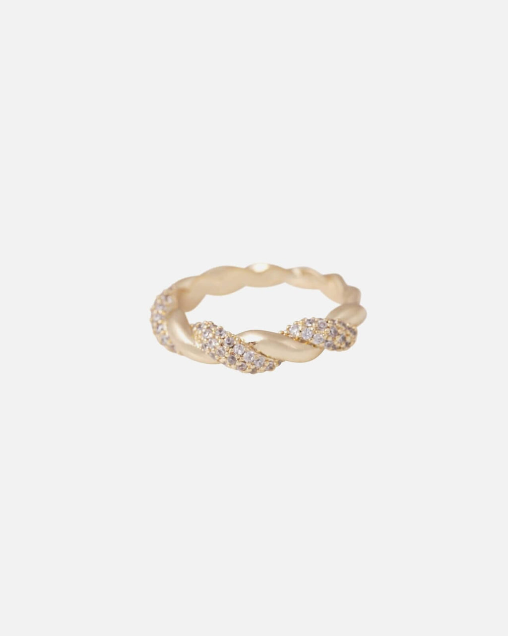 Snö of Sweden Ring Twist - Gold/ Clear