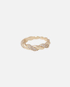 Snö of Sweden Ring Twist - Gold/ Clear