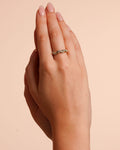 Snö of Sweden Ring Twist - Gold/ Clear