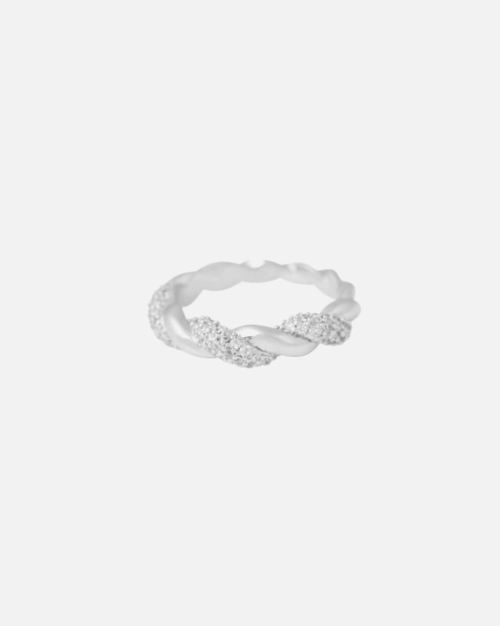 Snö of Sweden Ring Twist - Silver/ Clear