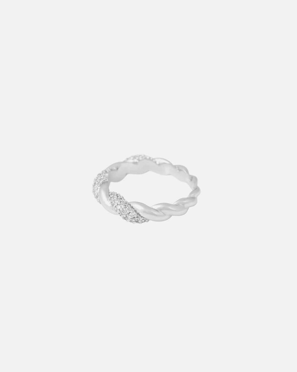 Snö of Sweden Ring Twist - Silver/ Clear