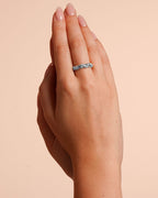 Snö of Sweden Ring Twist - Silver/ Clear