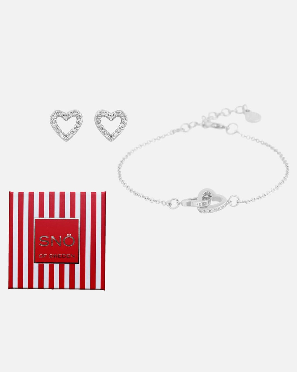 Snö of Sweden Smykkesett Carol Set 1 - Silver/ Clear