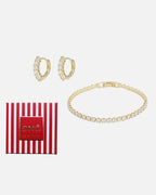 Snö of Sweden Smykkesett Carol Set 2 - Gold/ Clear