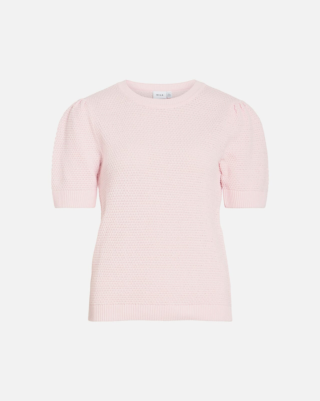 VILA Strikket Topp Dalo SS - Cherry Blossom