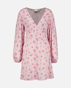 VILA Kjole Malin Corba L/S Short - Cherry Blossom/ Duberry Flowers