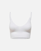 ONLY Topp Vicky Rib Seamless V-Neck - Bright White