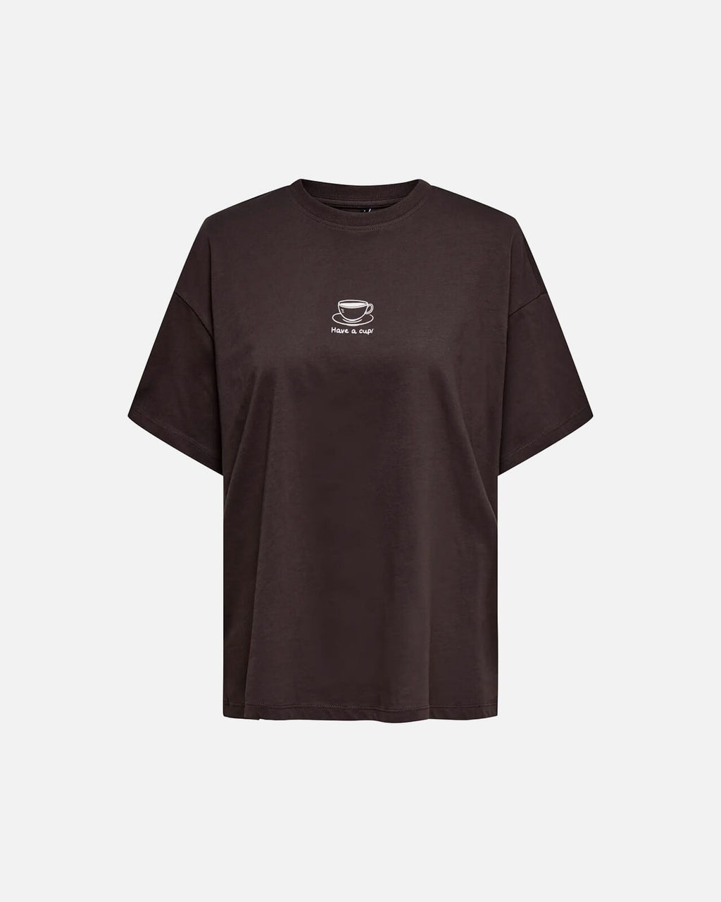 ONLY T-skjorte Vivvi - Seal Brown Coffee
