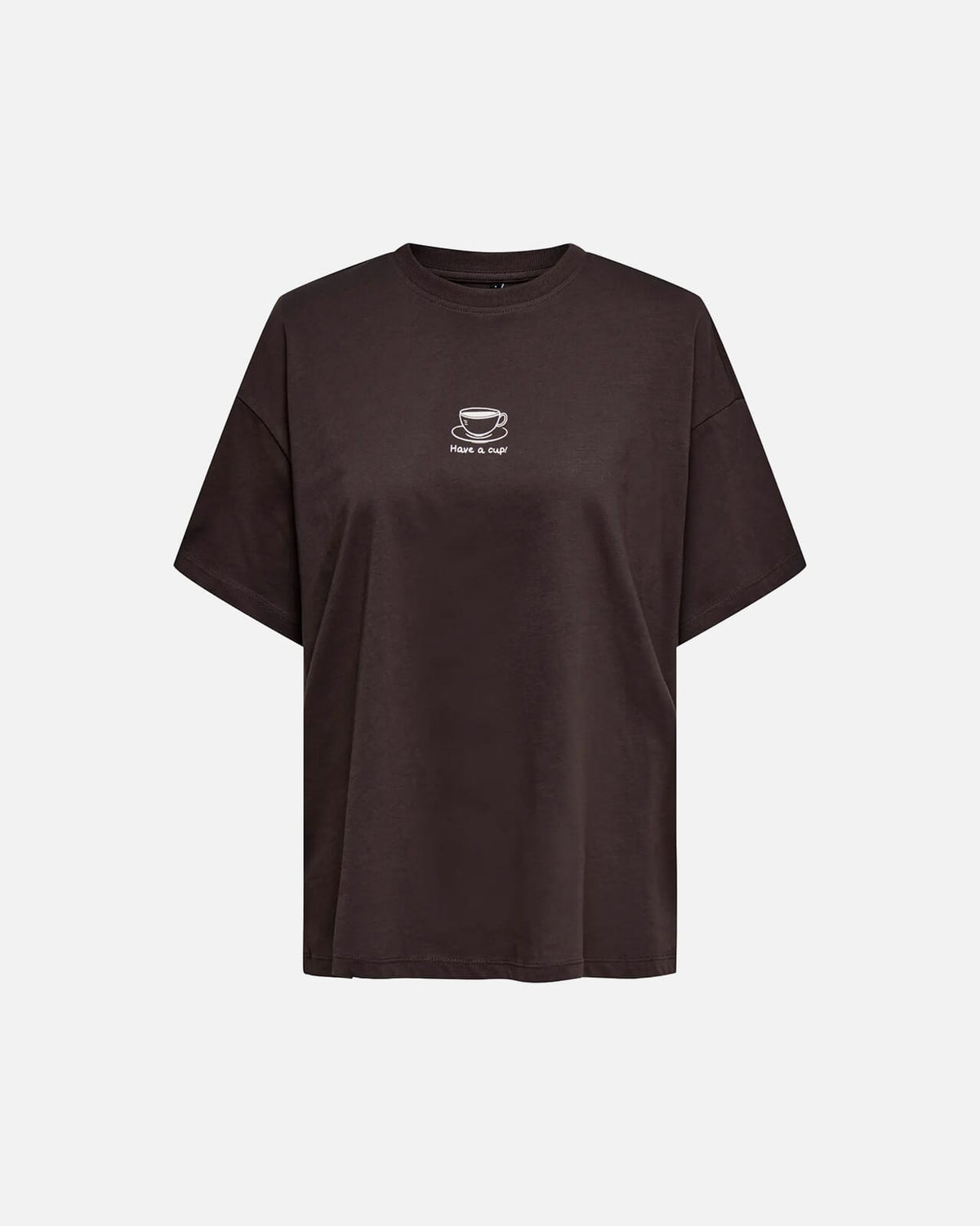 ONLY T-skjorte Vivvi - Seal Brown Coffee