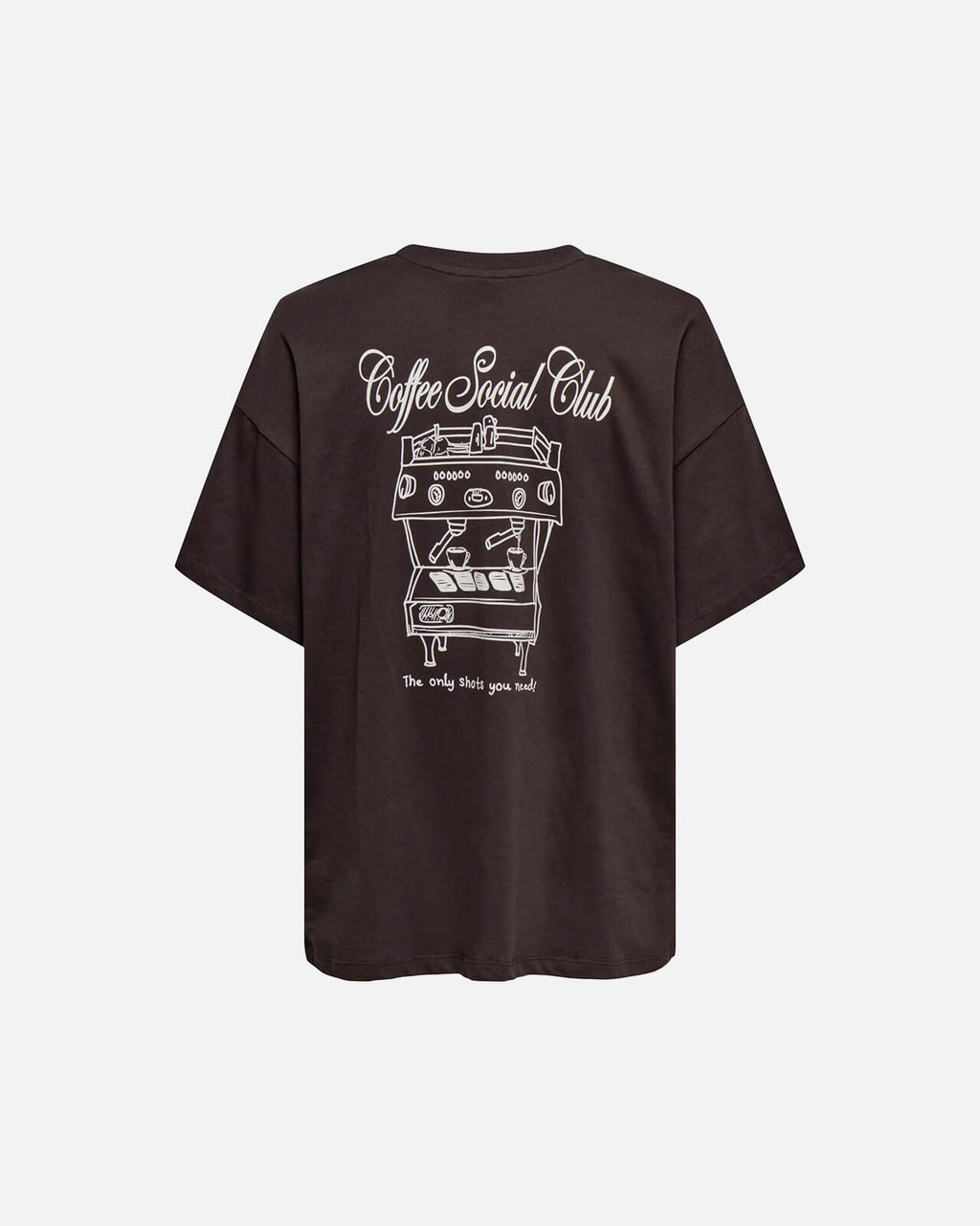 ONLY T-skjorte Vivvi - Seal Brown Coffee