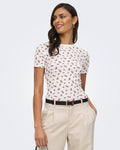 JDY T-skjorte Lucky S/S O-neck - Cloud Dancer/ Rose