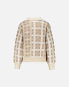 JDY Cardigan Promise Life L/S Collar - Whitecap Gray/ Cloud/ Mink Check