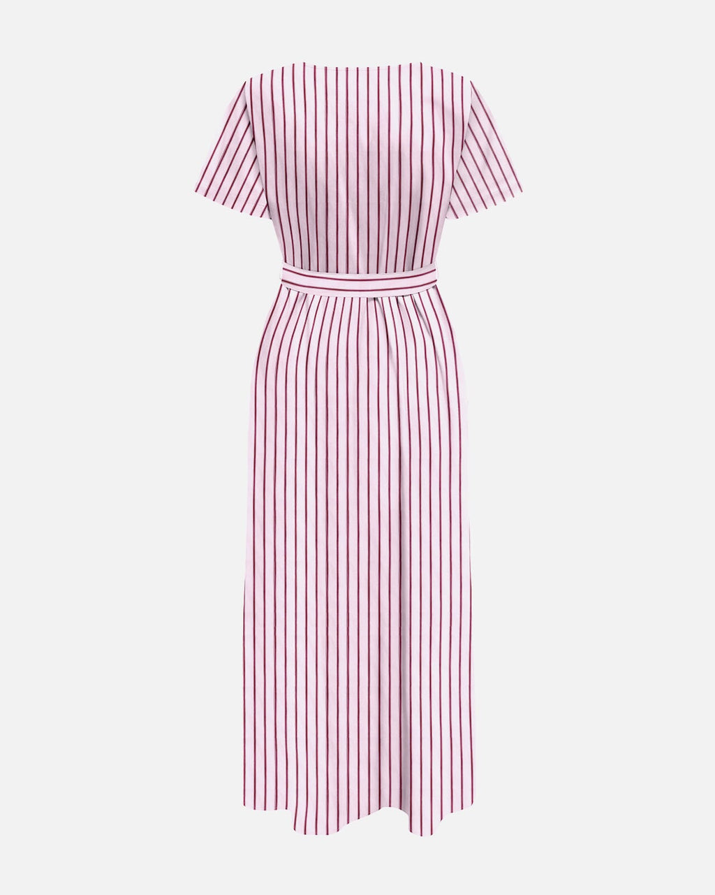 JDY Maxikjole Mio S/S Maxi Shirt Dress - Chalk Pink/ Fig