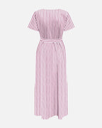 JDY Maxikjole Mio S/S Maxi Shirt Dress - Chalk Pink/ Fig