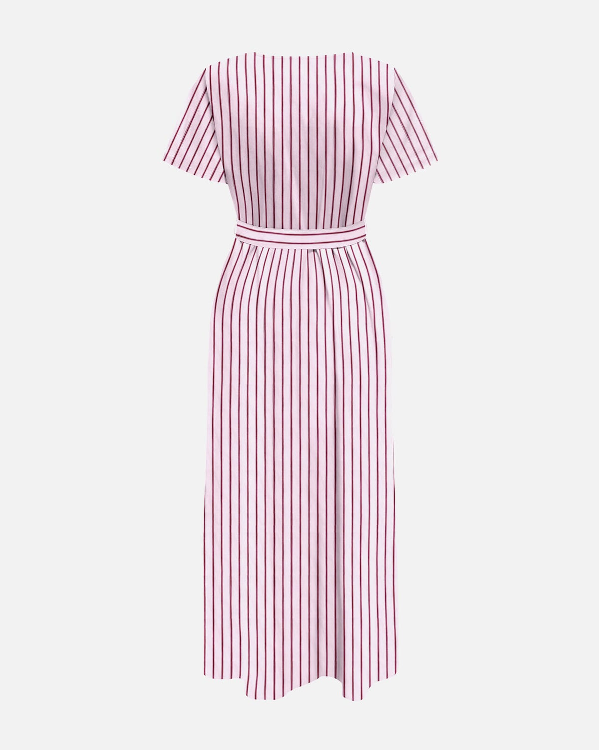 JDY Maxikjole Mio S/S Maxi Shirt Dress - Chalk Pink/ Fig