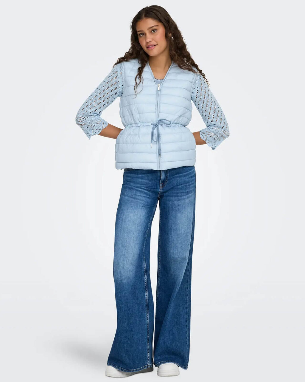 JDY Vest Renee Quilt Waistcoat - Cashmere Blue