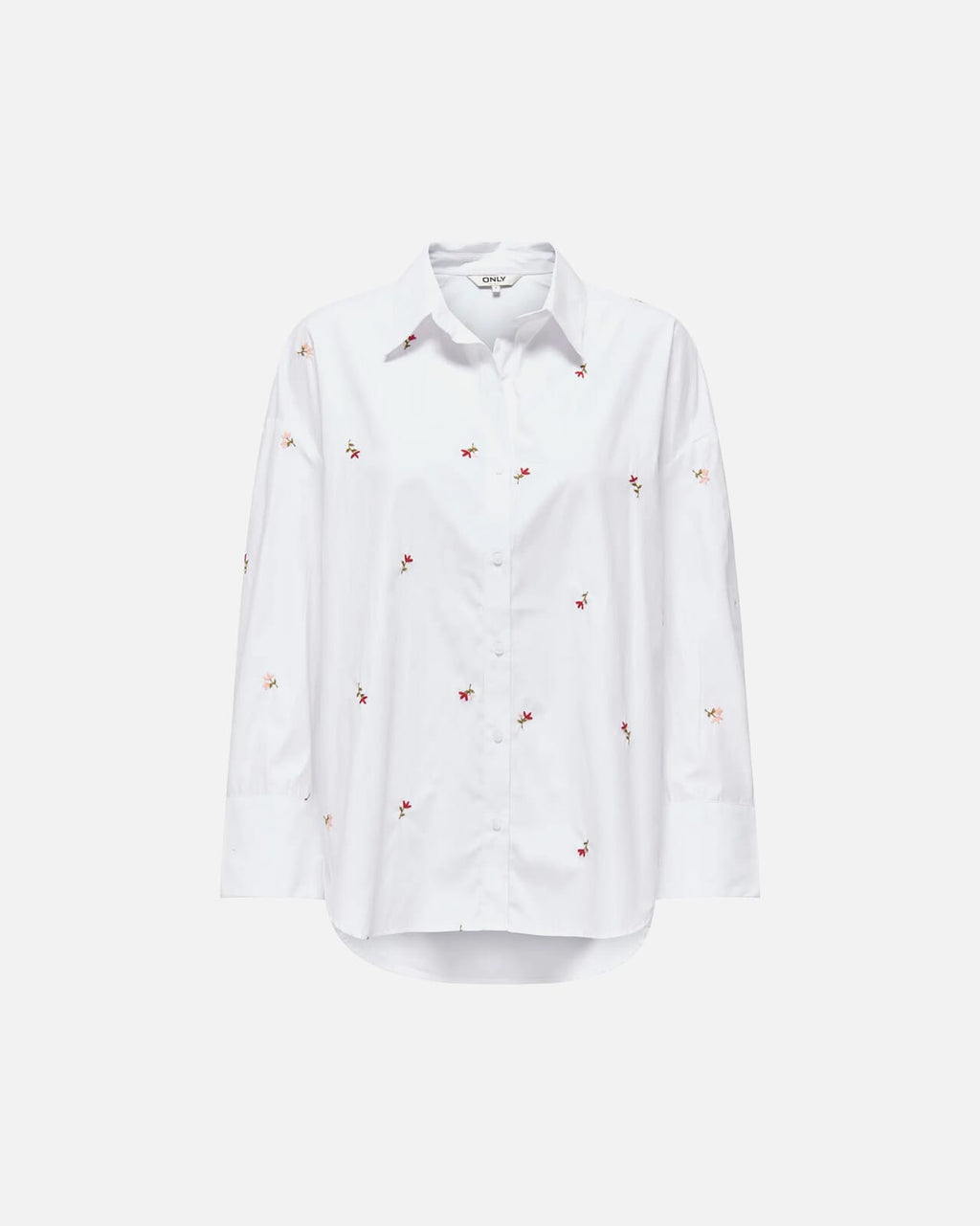 ONLY Skjorte Oregon Alva - Bright White/ Flower Emb