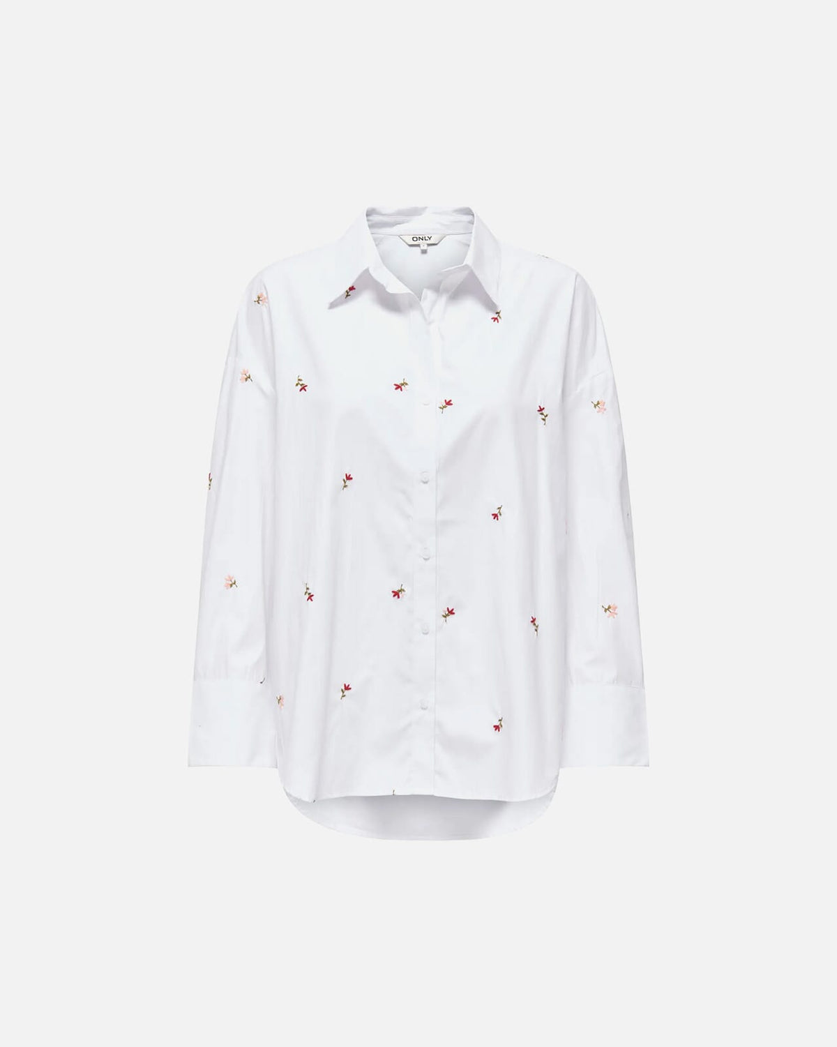 ONLY Skjorte Oregon Alva - Bright White/ Flower Emb