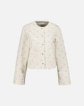 ONLY Denimjakke Naomi AOP O-jacket - Egret Flower