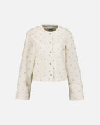 ONLY Denimjakke Naomi AOP O-jacket - Egret Flower