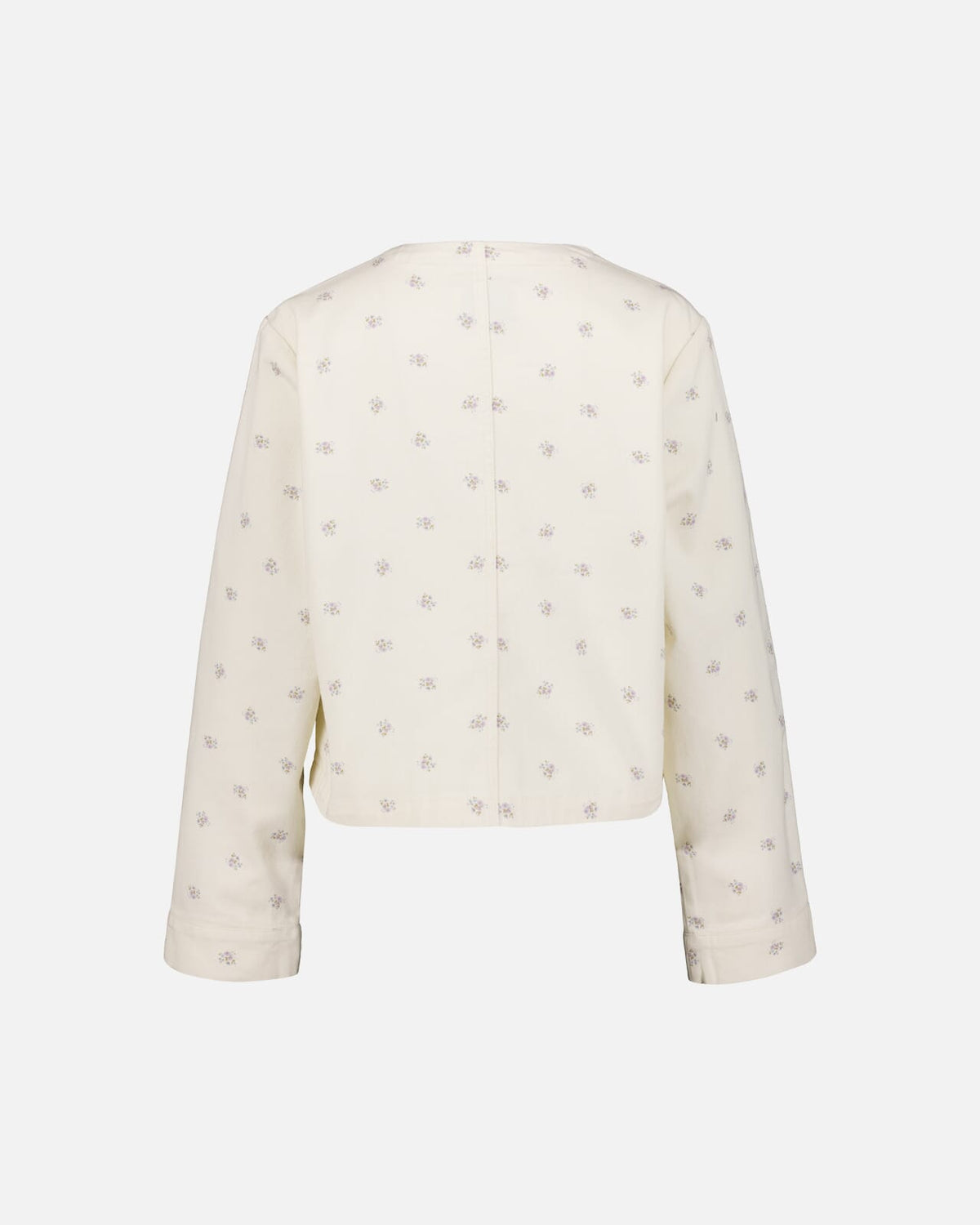 ONLY Denimjakke Naomi AOP O-jacket - Egret Flower