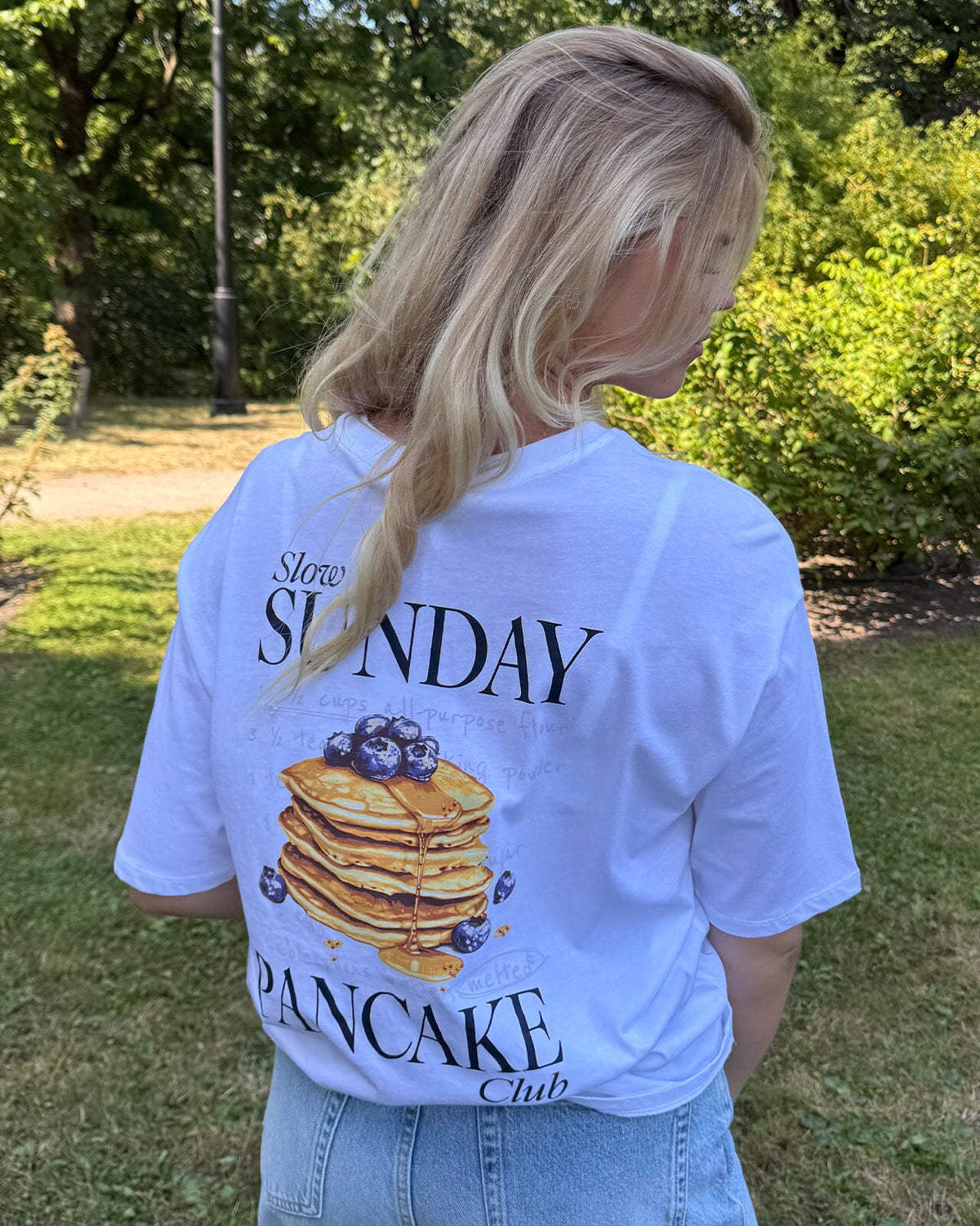 ONLY T-skjorte Shania S/S Print Top Box - Bright White/ Pancake club