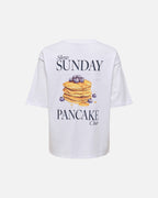 ONLY T-skjorte Shania S/S Print Top Box - Bright White/ Pancake club