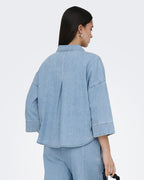 ONLY Denimtopp Montes 3/4 DNM Shirt Gua - Light Blue Denim