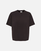 JDY Topp Astra S/S O-neck Slit - Chocolate Torte