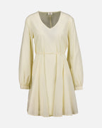 JDY Kjole Kalinka LS Flared - Double Cream/ White