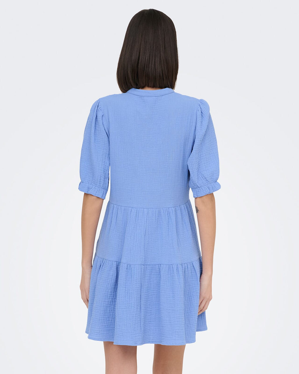 JDY Kjole Theis Life 2/4 Lace - Blue Bonnet