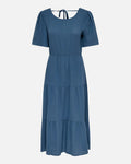 JDY Midikjole Theis 2/4 Life Dia - Vintage Indigo