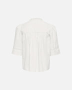 JDY Topp Julie 2/4 Lace Detail - Cloud Dancer