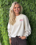 ONLY Collegegenser Deborah New L/S Club O-neck - Birch Seafood