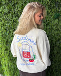 ONLY Collegegenser Deborah New L/S Club O-neck - Birch Seafood