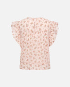 ONLY Topp Asha SL Frill O-neck - Rose Quartz/ Summer Garden Flower