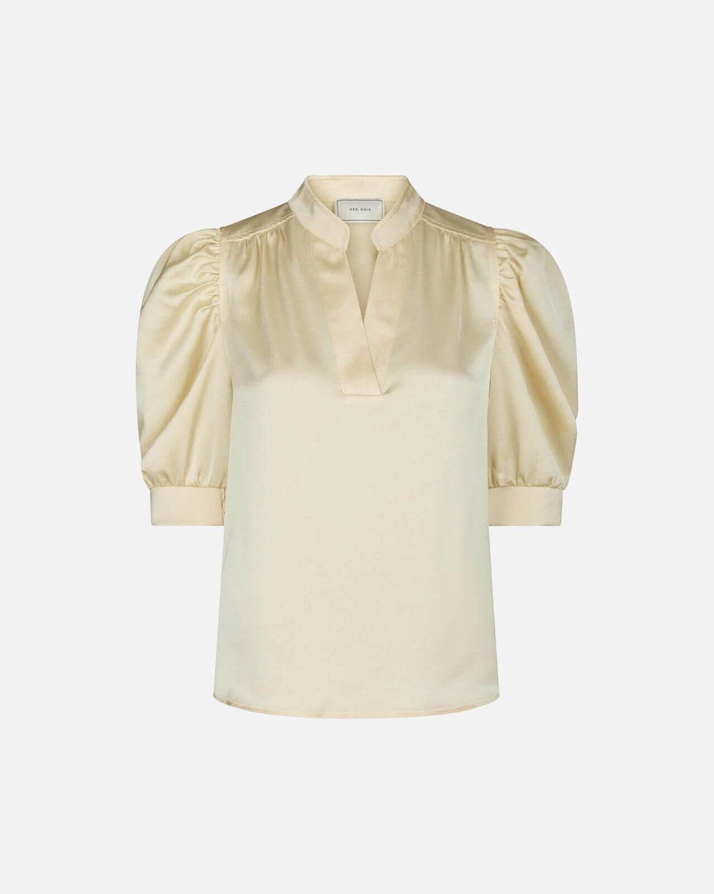 NEO NOIR Bluse Roella Heavy Sateen - Light Yellow