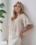 NEO NOIR Bluse Siama S Voile - Ivory