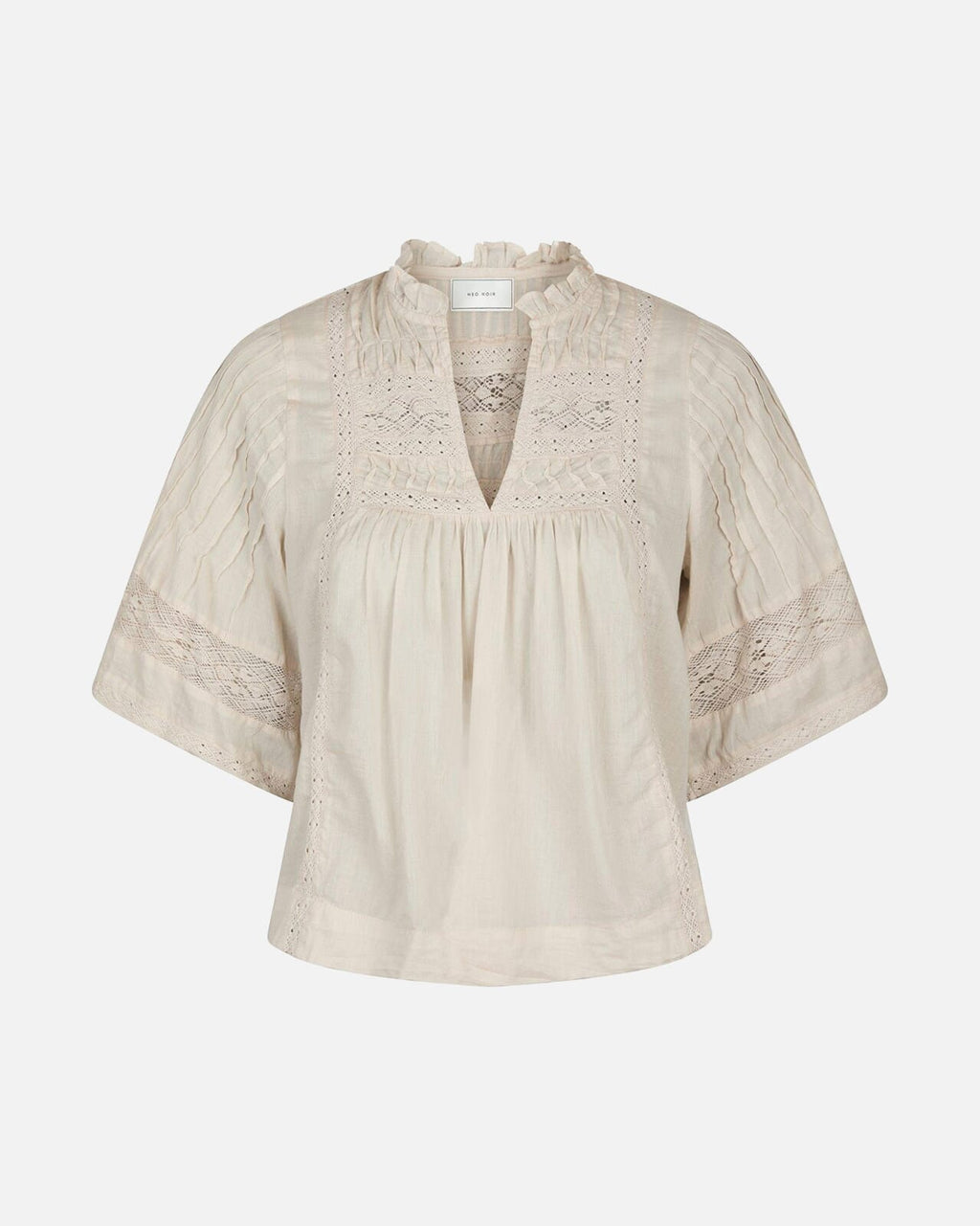 NEO NOIR Bluse Siama S Voile - Ivory