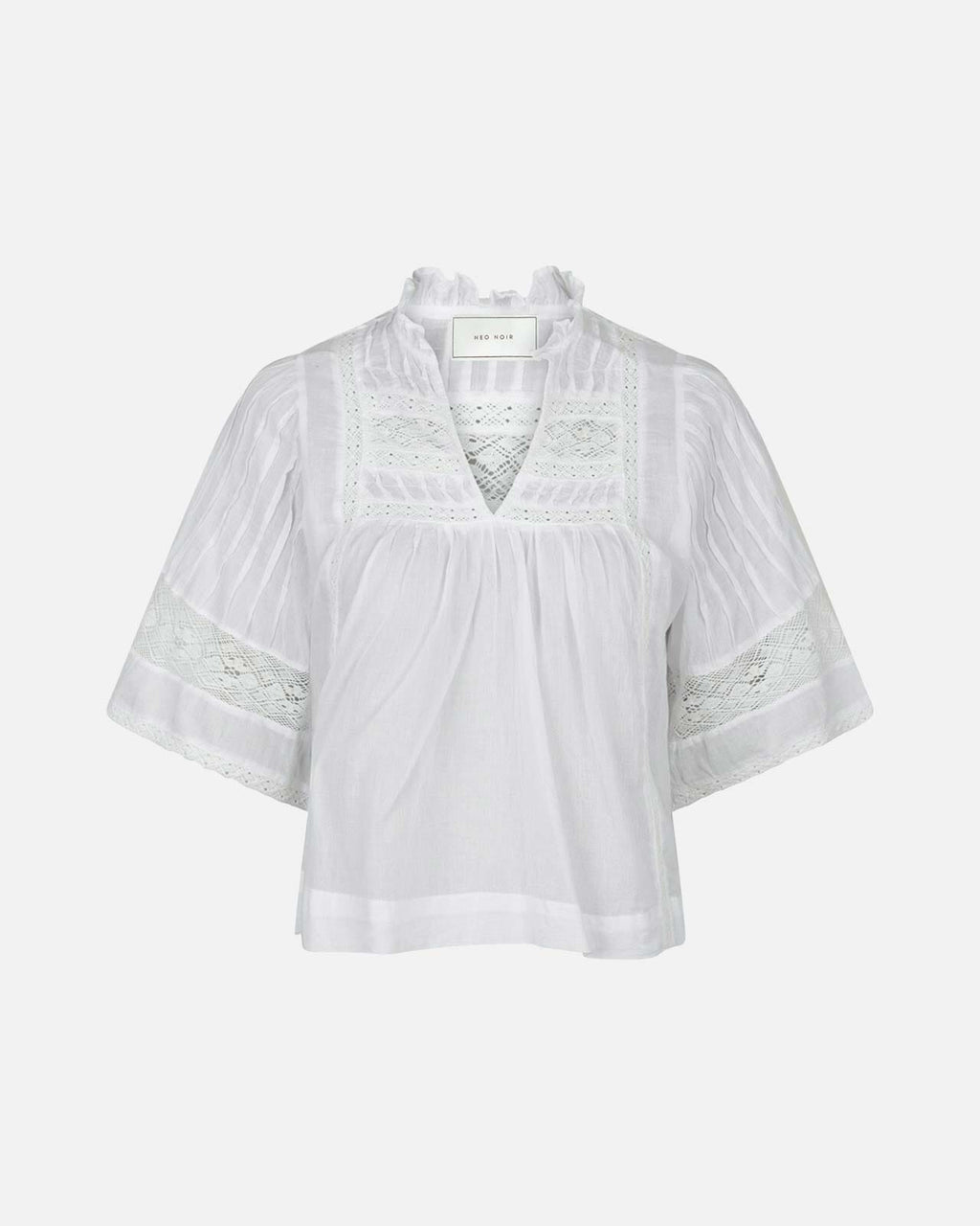 NEO NOIR Bluse Siama S Voile - White