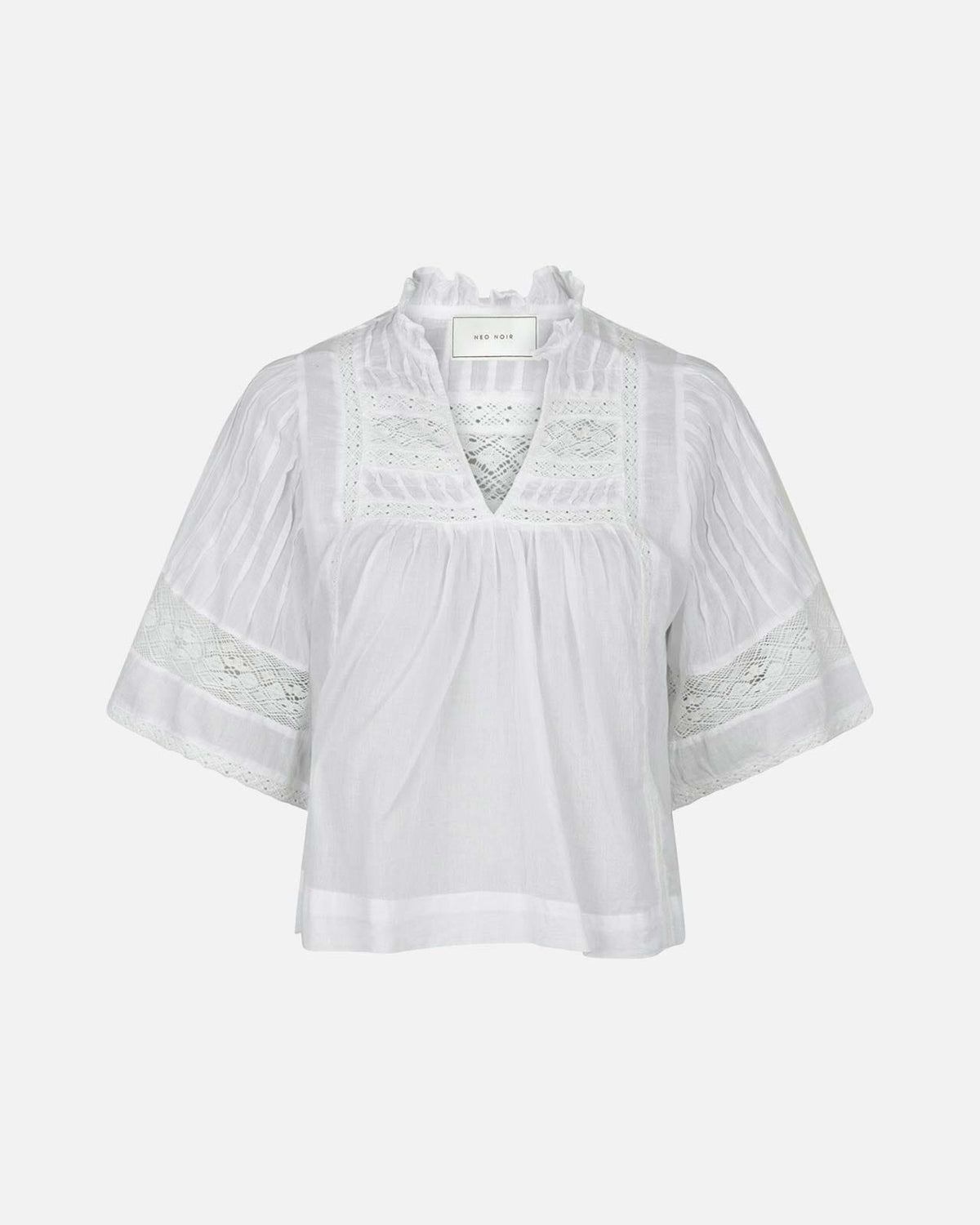 NEO NOIR Bluse Siama S Voile - White
